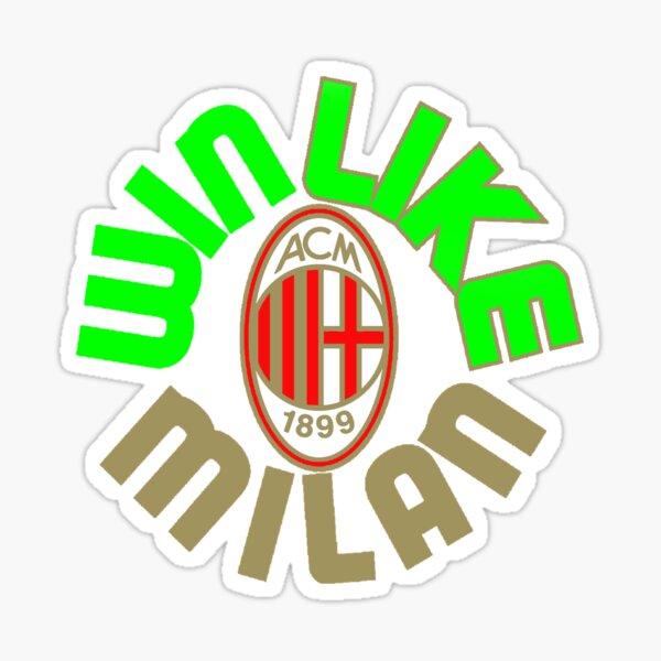 AC Milan FC Italy Soccer Football - Sticker Graphic - Auto, Wall, Laptop,  Cell, Truck Sticker for Windows, Cars, Trucks