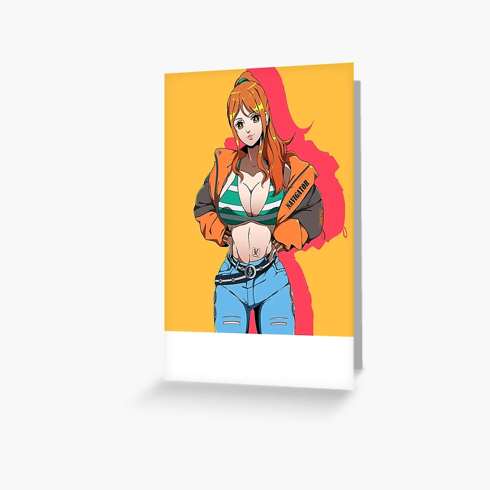 Anime One Piece Nami sexy character Greeting Card for Sale by