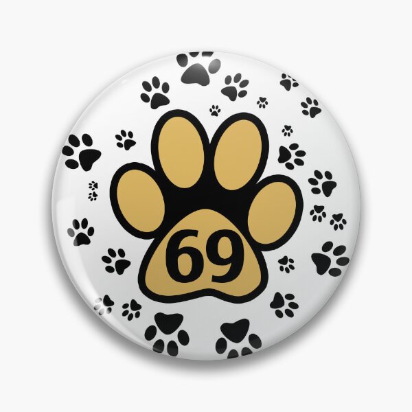 Item preview, 69 - number with animal paw designed and sold by MadandMean.