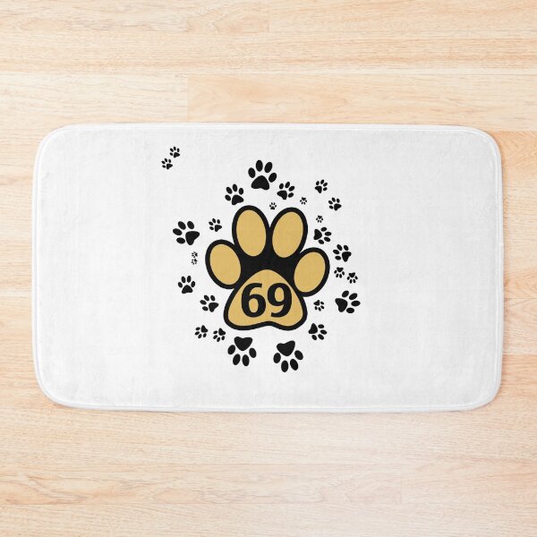 Item preview, 69 - number with animal paw designed and sold by MadandMean.