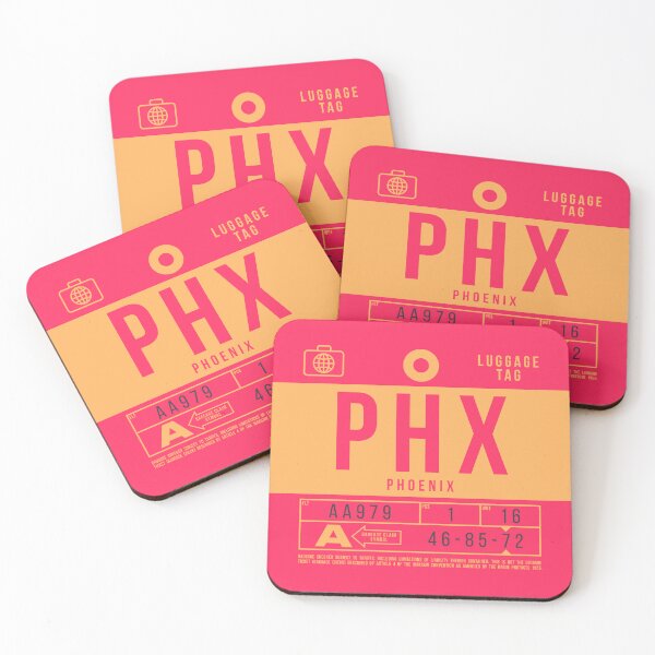Artikelvorschau, Luggage Tag B - PHX Phoenix USA entworfen und verkauft von VoodooCircus.