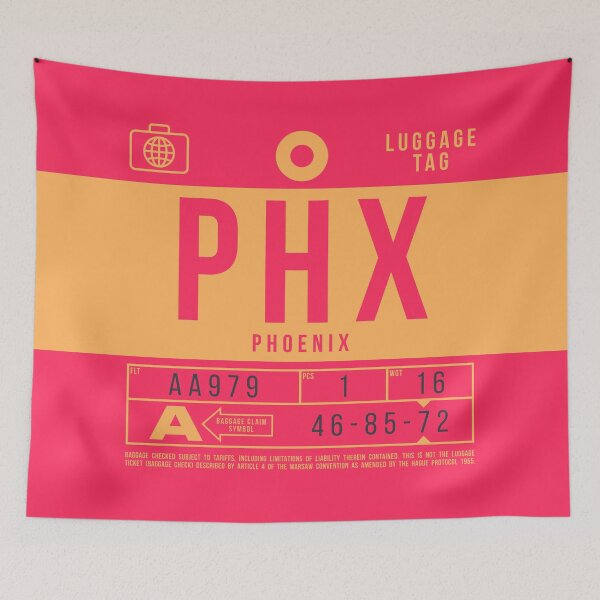 Item preview, Luggage Tag B - PHX Phoenix USA designed and sold by VoodooCircus.