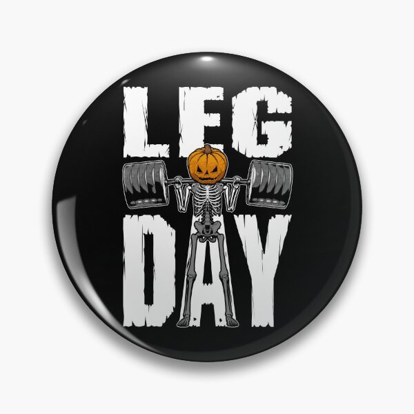 Item preview, Halloween Gym Leg Day Skeleton Pumpkin Goth Fitness Workout designed and sold by GrandeDuc.