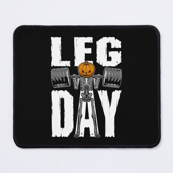 Artikelvorschau, Halloween Gym Leg Day Skelett Kürbis Goth Fitness Workout entworfen und verkauft von GrandeDuc.