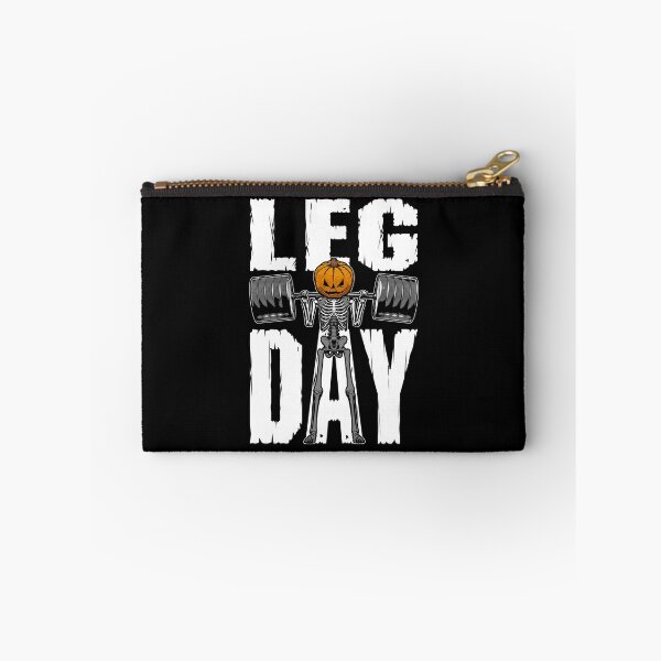 Item preview, Halloween Gym Leg Day Skeleton Pumpkin Goth Fitness Workout designed and sold by GrandeDuc.