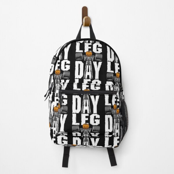 Item preview, Halloween Gym Leg Day Skeleton Pumpkin Goth Fitness Workout designed and sold by GrandeDuc.