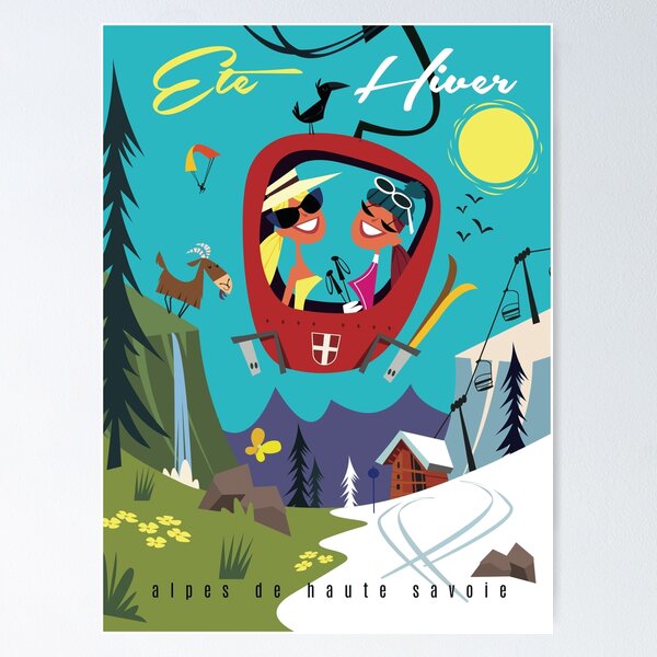 Item preview, Ete Hiver poster designed and sold by GAGodel.