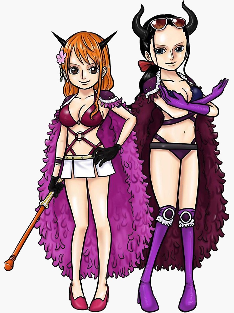 One Piece Nico Robin Nami Sticker For Sale By Amandasmith845 Redbubble 4352