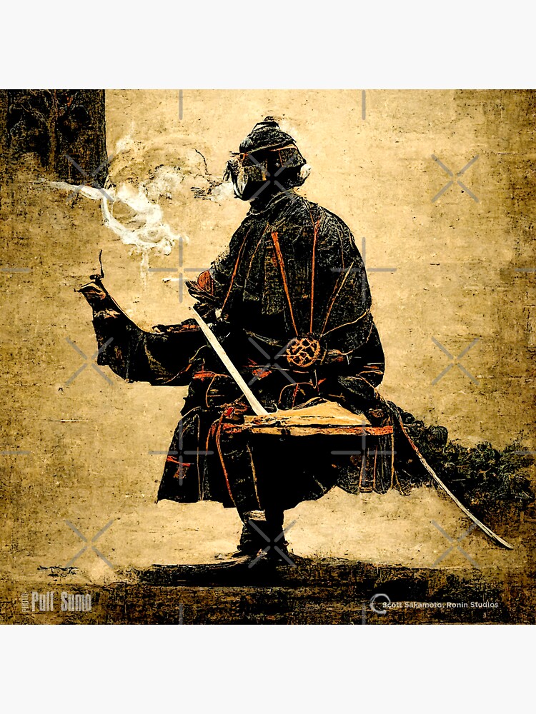 Samurai No. 2: Do Nothing that is of No Use - Miyamoto Musashi Sticker for  Sale by Scott Sakamoto aka Puff Sumo