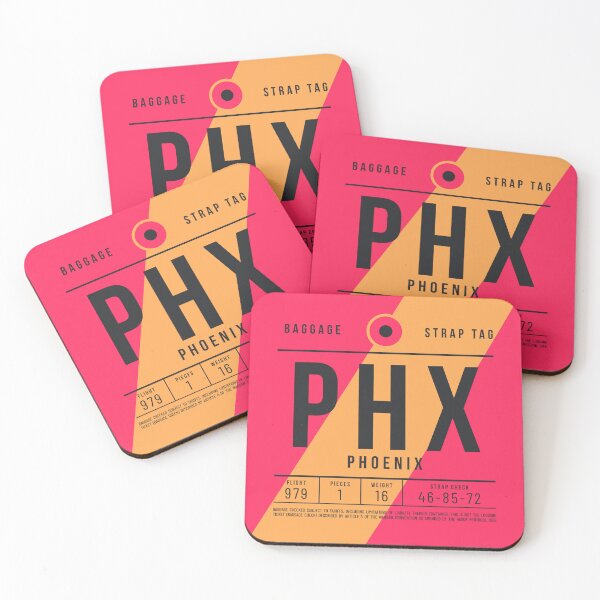 Artikelvorschau, Luggage Tag E - PHX Phoenix USA entworfen und verkauft von VoodooCircus.