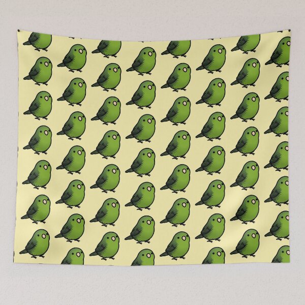 Item preview, Chubby Green Lineolated Barred Parakeet designed and sold by birdhism.