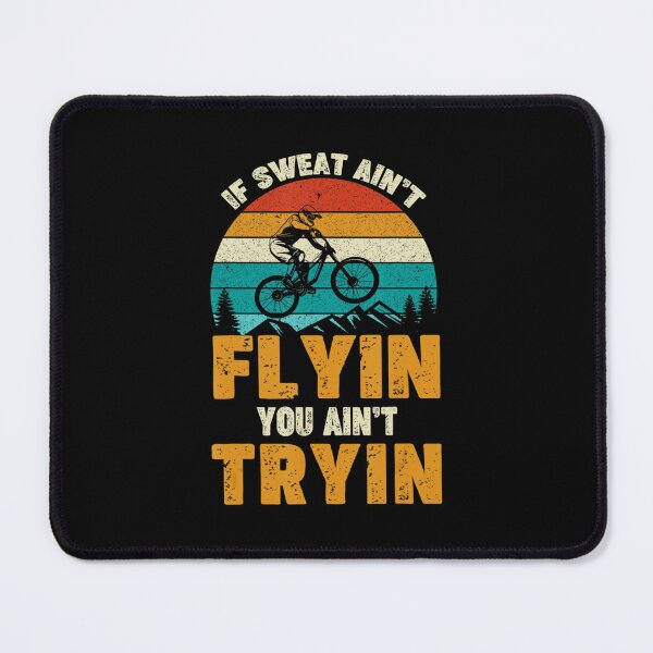 Item preview, Retro Downhill Mountain Bike Sunset Cyclist Bicycle Rider designed and sold by AnyMice.