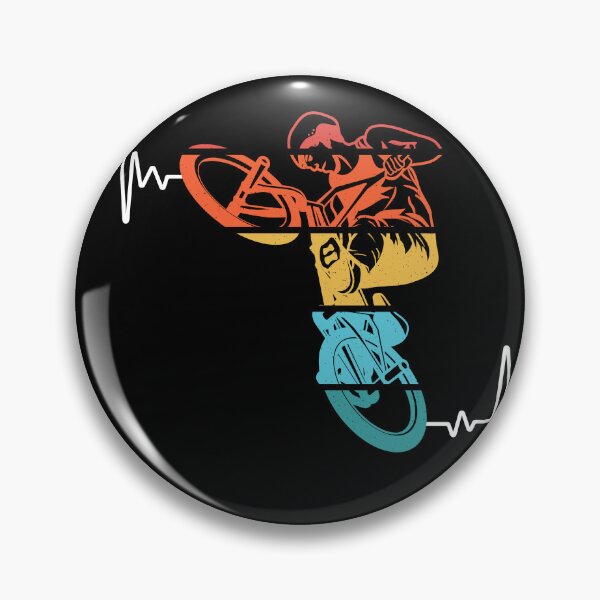 Artikelvorschau, BMX Design BMX Heartbeat-Stil. BMX-Vintage. BMX-Herz. entworfen und verkauft von MamaNeeaDesigns.
