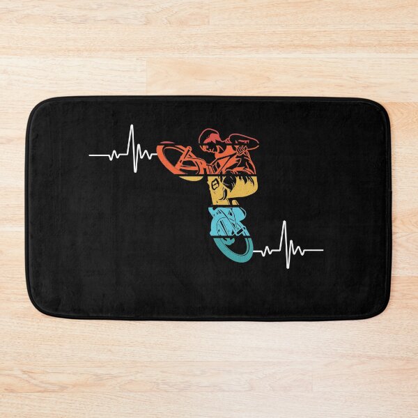 Artikelvorschau, BMX Design BMX Heartbeat-Stil. BMX-Vintage. BMX-Herz. entworfen und verkauft von MamaNeeaDesigns.