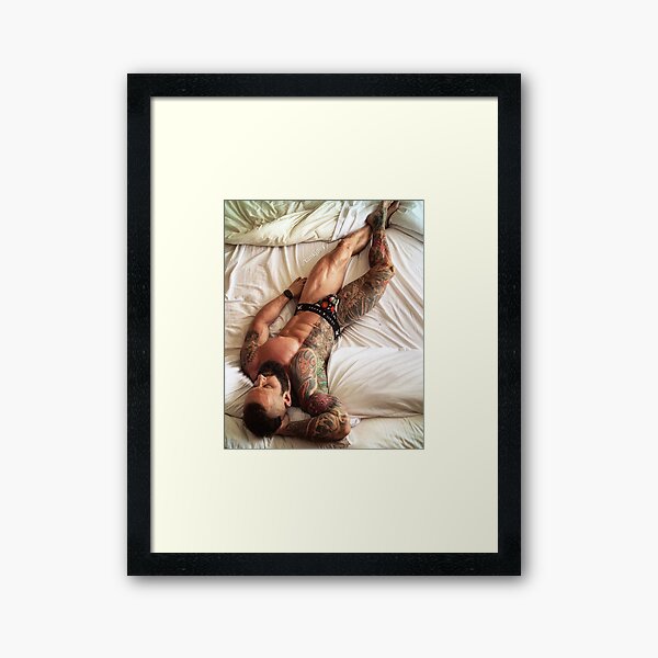 TankJoey Flower Jock Framed Art Print