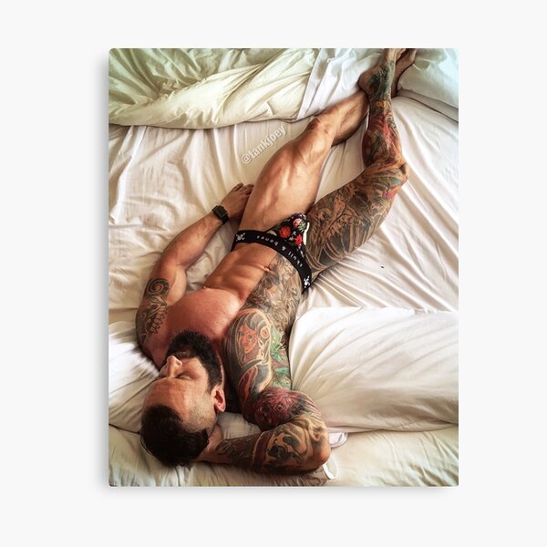 TankJoey Flower Jock Canvas Print