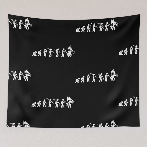 Item preview, We're Screwed Evolution Chart Black designed and sold by Evolved-LovinIt.