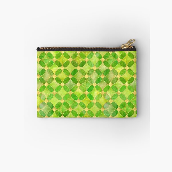 Item preview, Geometric Argyle Circular Plaid Pattern | Gold | Green designed and sold by PatternMama.