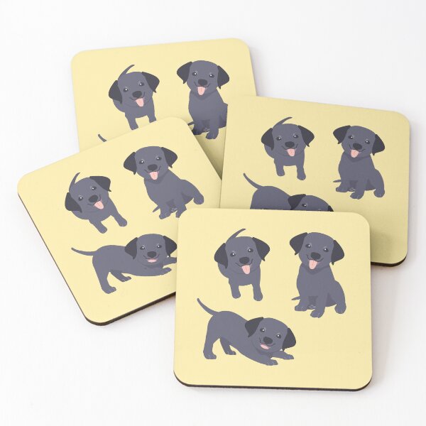 Item preview, Black Labrador Puppy Sticker Pack designed and sold by trendingatees.