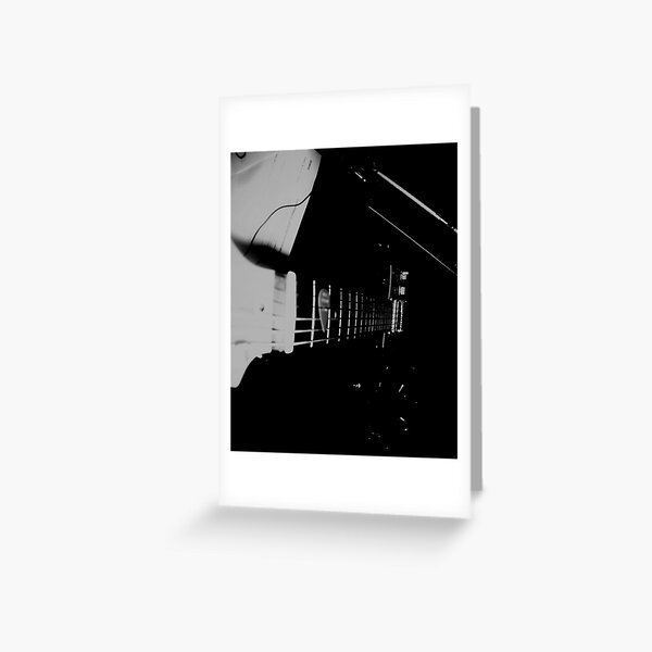 Guitar: 4 (B&W) Greeting Card