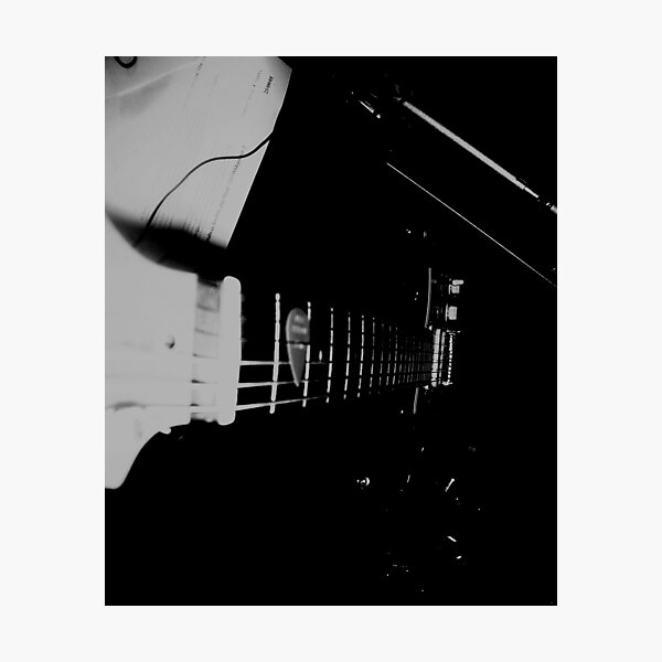 Guitar: 4 (B&W) Photographic Print