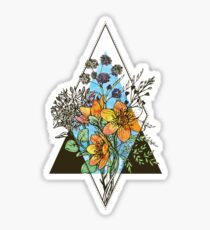 Geometrischer Blumenstrauß Sticker