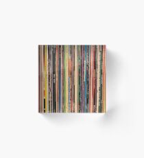 Classic Alternative Rock Records Acrylic Block