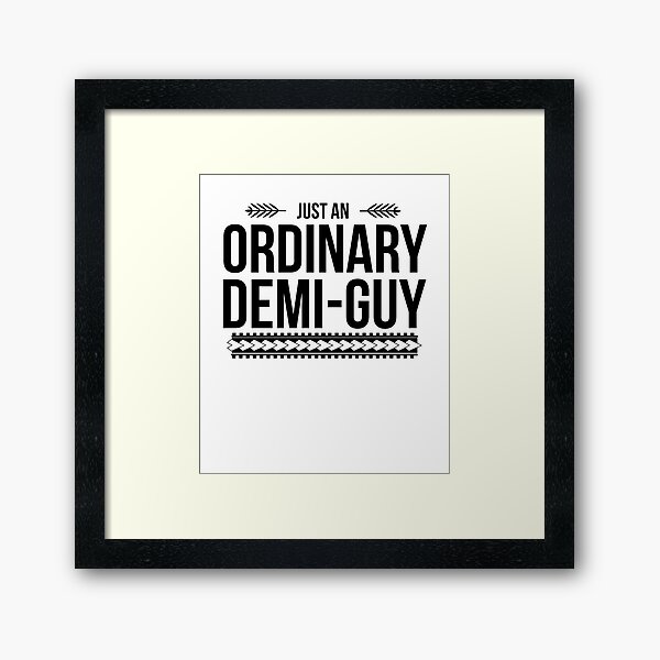 Just an Ordinary Demi Guy Framed Art Print