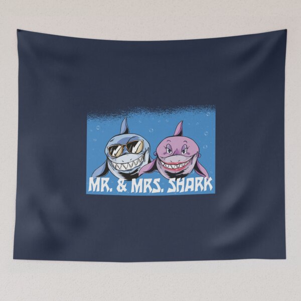 Item preview, Mr And Mrs Shark designed and sold by PunfunStudio.