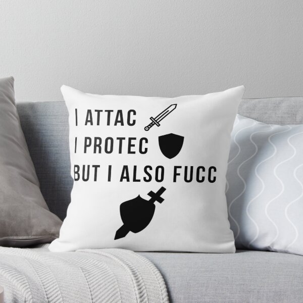 Item preview, I Attac I Protec But I Also designed and sold by RiDDiKs.
