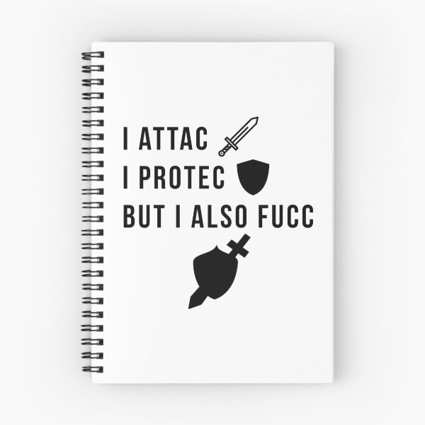 Item preview, I Attac I Protec But I Also designed and sold by RiDDiKs.