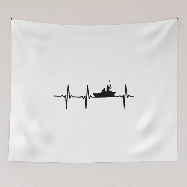 Item preview, MY HEART BEATS FOR FISHING fish fishing sailing designed and sold by PunfunStudio.