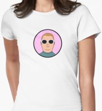 Bobby Hill Oval Sunglasses Fitted T-Shirt