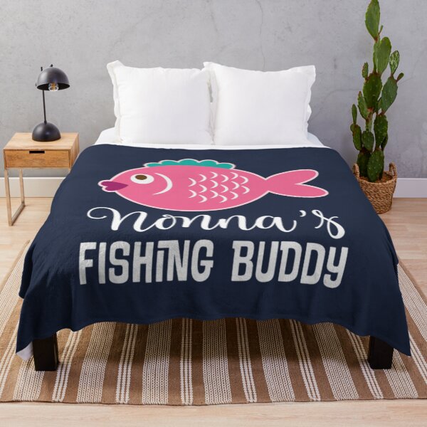 Item preview, Nonna Fishing Buddy Granddaughter Fish designed and sold by PunfunStudio.