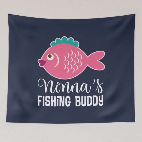 Item preview, Nonna Fishing Buddy Granddaughter Fish designed and sold by PunfunStudio.