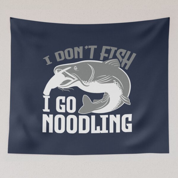 Item preview, Noodling Fishing Noodle Fish designed and sold by PunfunStudio.