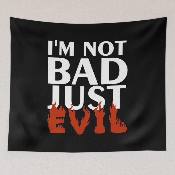 Item preview, I'm not bad just evil designed and sold by pnkpopcorn.