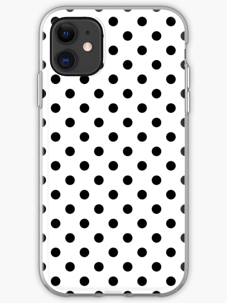 Black And White Polka Dot Spot Pattern Iphone Case Cover By
