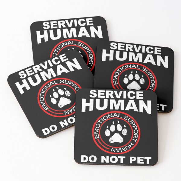 Item preview, Service Human Tshirt Funny Dog Owner Emotional Support Human   designed and sold by ATArtDigitalCA.