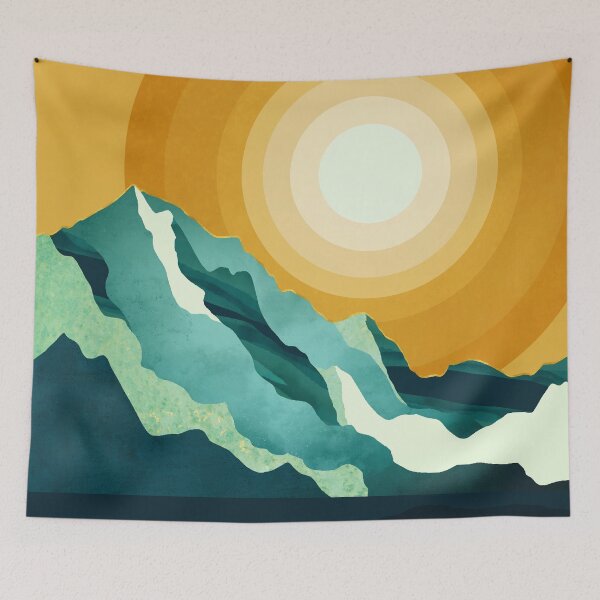 Item preview, Retro Mountain Sunset designed and sold by spacefrogdesign.