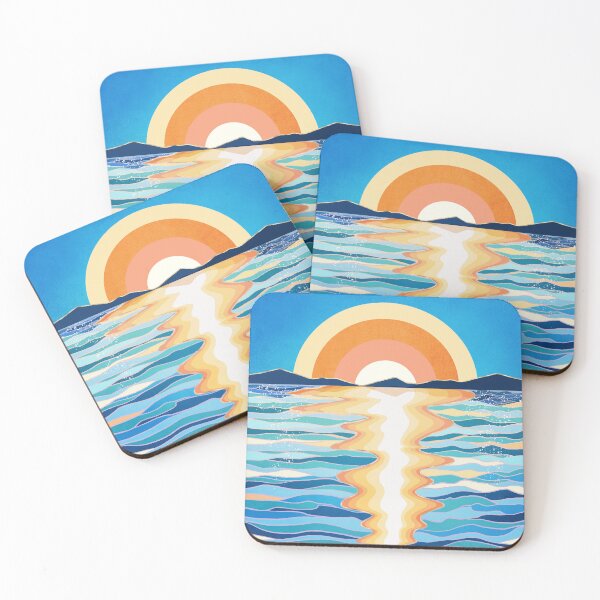 Item preview, Retro Ocean Sun designed and sold by spacefrogdesign.