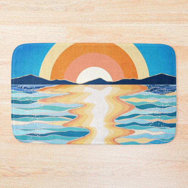 Item preview, Retro Ocean Sun designed and sold by spacefrogdesign.