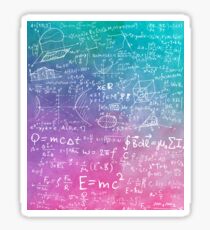 Math Formula Equation Watercolor Sticker