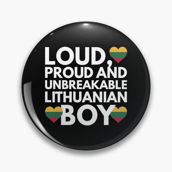 Item preview, I am Lithuanian Boy Loud, Proud and Unbreakable designed and sold by HelloFromAja.