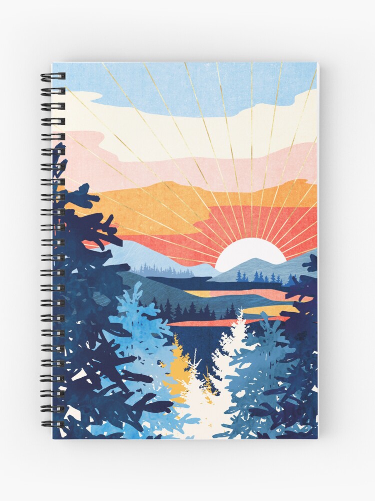 Thumbnail 1 of 3, Journal, Sunset Lake designed and sold by spacefrogdesign.