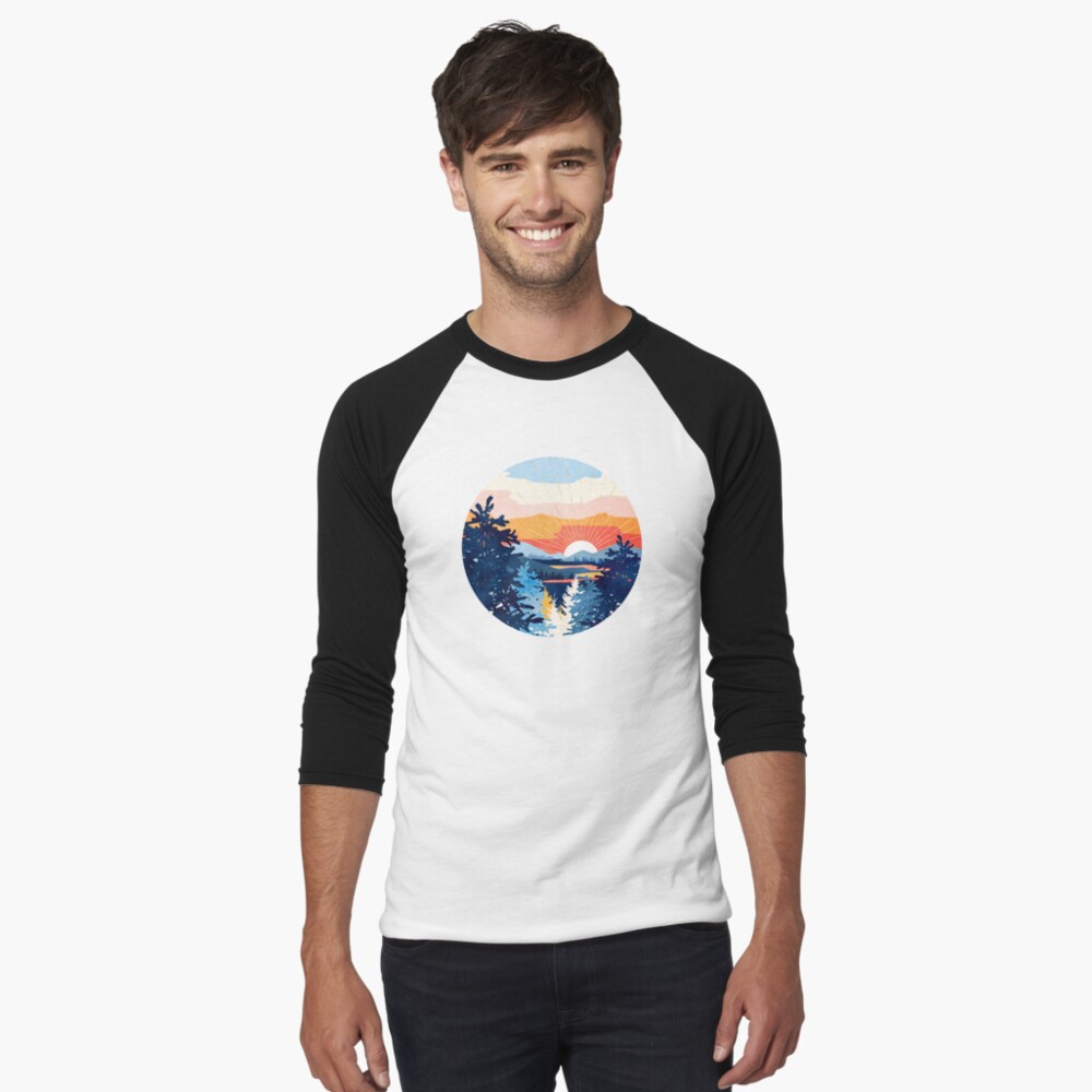 Item preview, Baseball ¾ Sleeve T-Shirt designed and sold by spacefrogdesign.