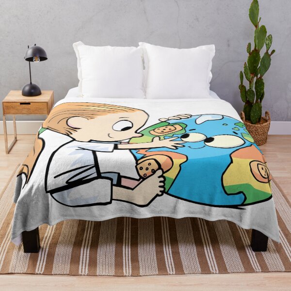 Item preview, little girl cares for the injured planet earth designed and sold by duxpavlic.