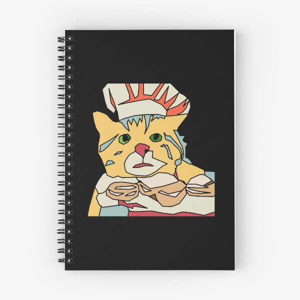 Item preview, cat making biscuits with chef hat designed and sold by haitran6382.