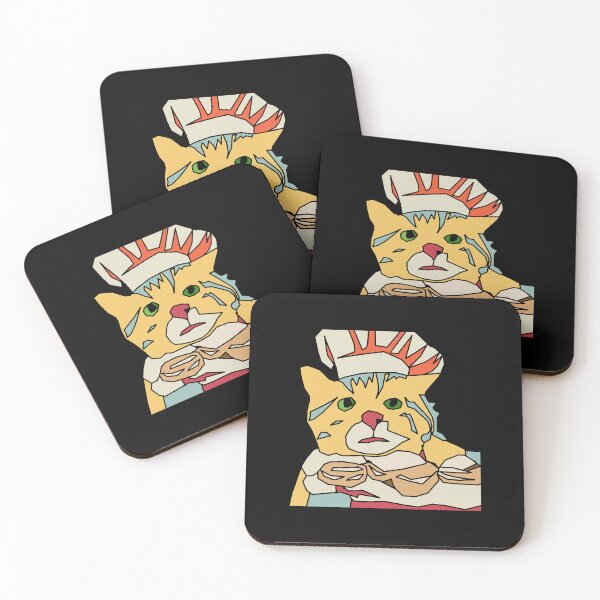 Item preview, cat making biscuits with chef hat designed and sold by haitran6382.