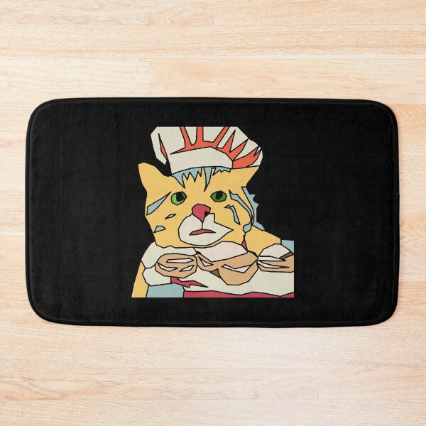 Item preview, cat making biscuits with chef hat designed and sold by haitran6382.